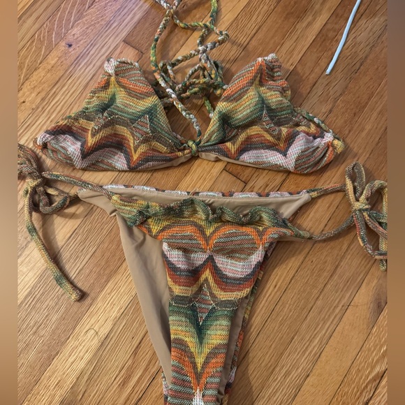 Multicolor Patterned Bikini Set - Picture 1 of 1